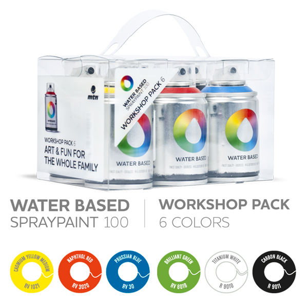 MTN Water Based Spray Paint- 6-Pack