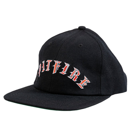 Spitfire Old English Arch Strapback Black/Red - Sale