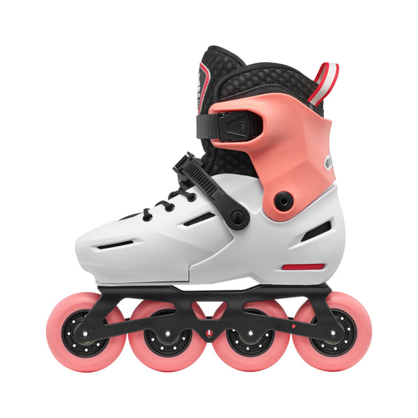 Rollerblade Apex G Adjustable Inline Skates - PLATINUM/CORAL