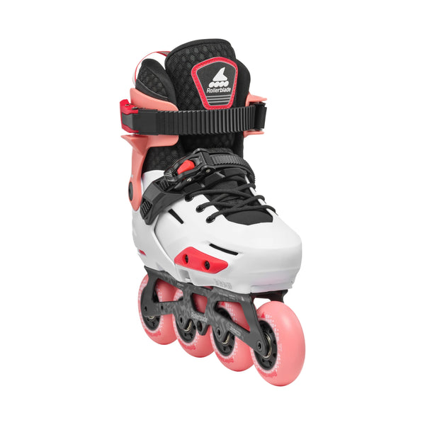 Rollerblade Apex G Adjustable Inline Skates - PLATINUM/CORAL