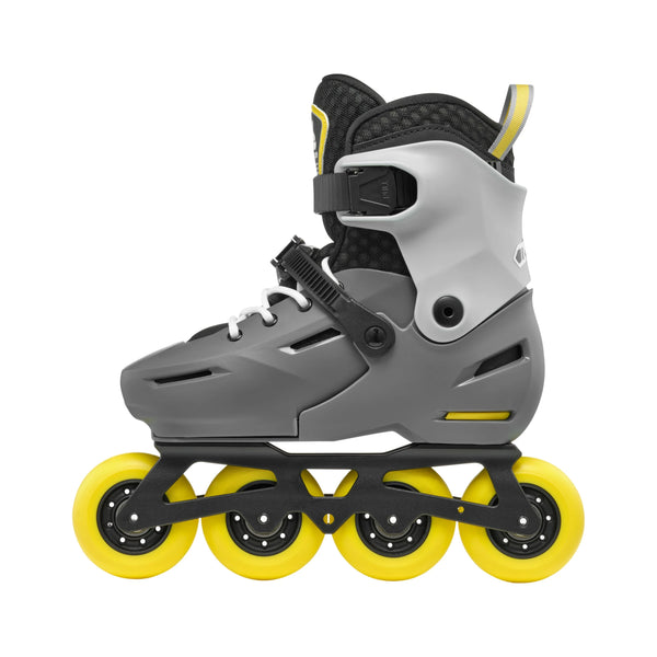 Rollerblade Apex B Adjustable Inline Skates - CHARCOAL/YELLOW