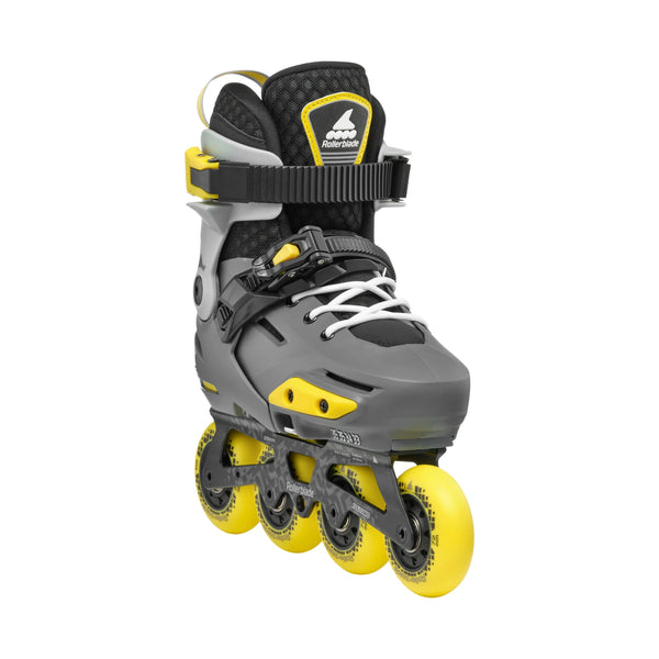 Rollerblade Apex B Adjustable Inline Skates - CHARCOAL/YELLOW