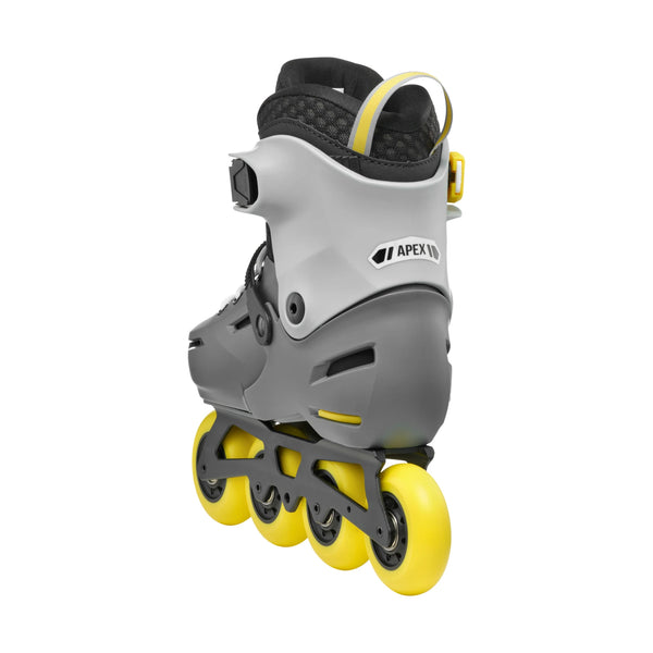 Rollerblade Apex B Adjustable Inline Skates - CHARCOAL/YELLOW