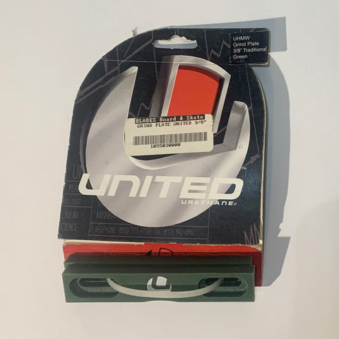 United UHMW Grindplates (old school) Traditional Green - Grind Plates Sale