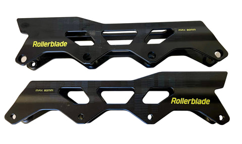 Rollerblade Black Green - 243 or 255 4x80mm Frames - No Axles