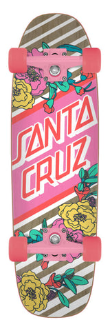 Santa Cruz 8.4in Floral Stripe Street Skate Cruiser Complete- SALE