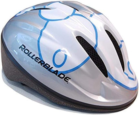 Rollerblade Junior RB5 Skate Helmet, Adjustable Size, White/Blue - Sale