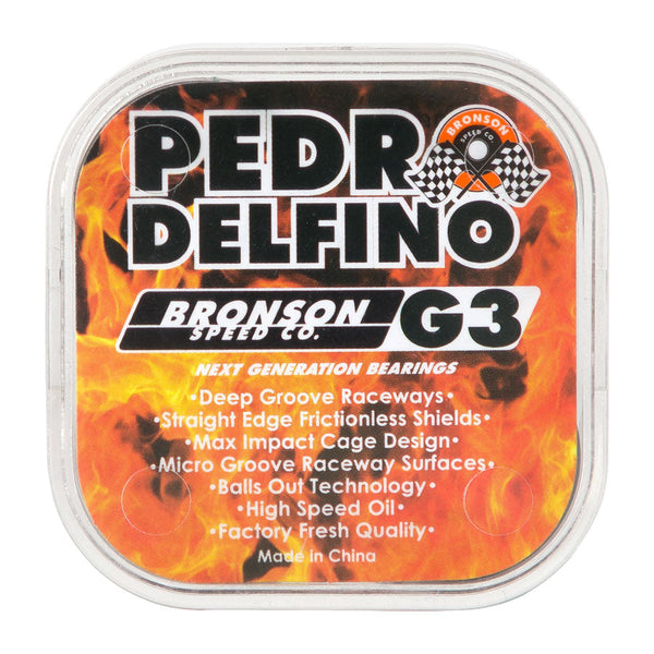 Bronson Speed Co. Pedro Delfino G3 Skateboard Bearings