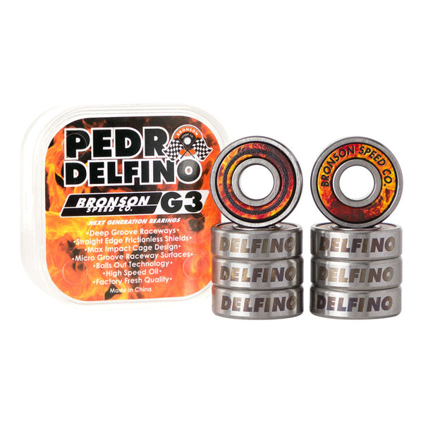 Bronson Speed Co. Pedro Delfino G3 Skateboard Bearings