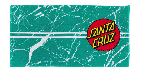 Santa Cruz Classic Dot Beach Towel Teal Marble - Super Sale