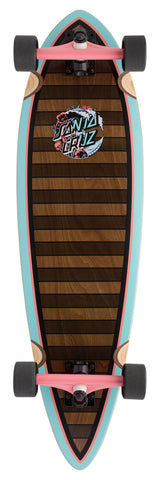 Santa Cruz 9.20in Wave Dot Splice Pintail Longboard Complete- SALE