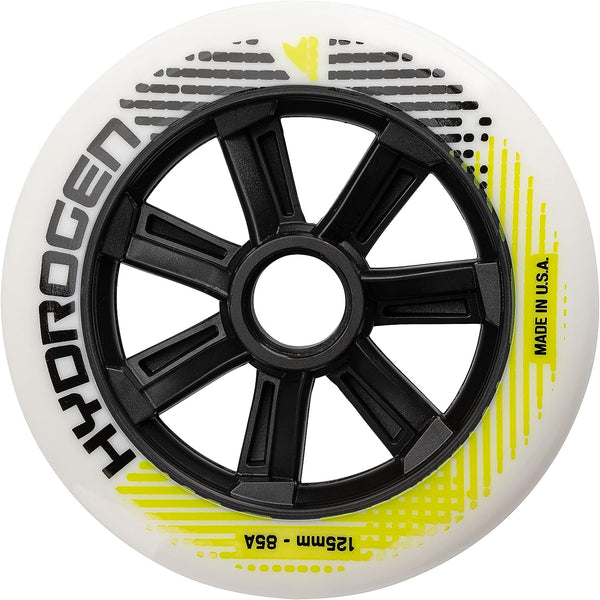 Rollerblade Hydrogen 125 125mm 85a Black Core 6-Pack Wheels - Sale