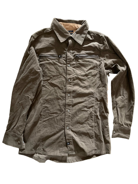 iNi LS Cord Shirt - Grey - Size S Only - Sale