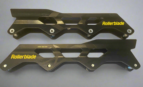ROLLERBLADE BLACK Yellow - 243 OR 255 4X80MM FRAMES 2022 - SET OF 2 - SALE