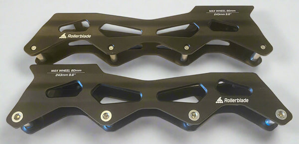 Rollerblade Lightning Black White - 243 or 255 4x80mm Frames - Set of 2 - Sale