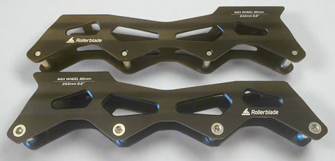 Rollerblade Lightning Black White - 243 or 255 4x80mm Frames - Set of 2 - Sale