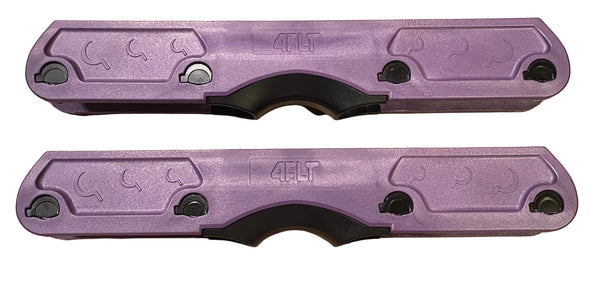 Ground Control Featherlite FLT 4 Purple Broom Inline Skate Frames - Size L Only