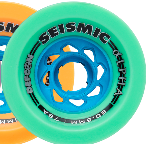 Seismic 80.5mm ALPHA Wheels - Mint Defcon