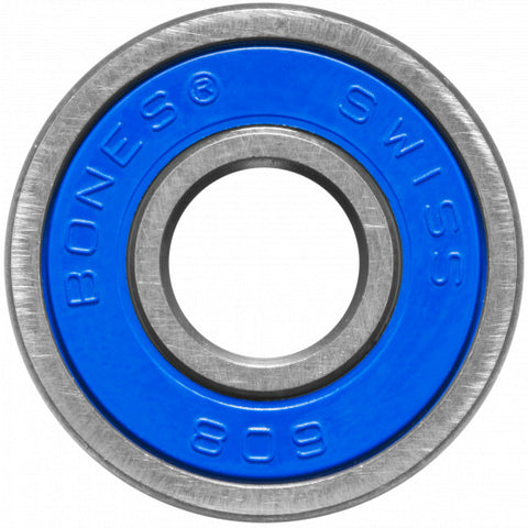 BONES® SUPER SWISS 6 SKATEBOARD BEARING 8MM SINGLE Bearing