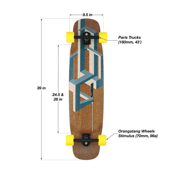 Loaded Basalt Tesseract Longboard Complete