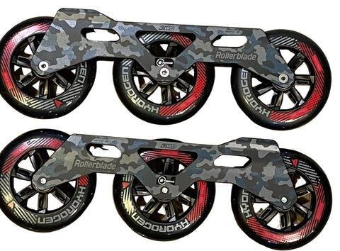 Rollerblade 3WD Urban 110mm Frames & Wheels Kit All Black