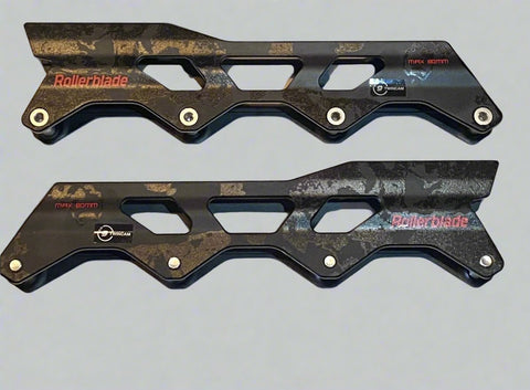 ROLLERBLADE 243 OR 255 4X80MM FLAT FRAME - BLACK CAMO AND RED - LTD COLORWAY - SALE