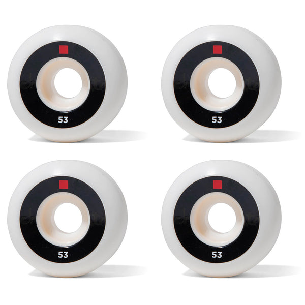 Chocolate Skateboard Wheels 53mm 99A OG Chunk Conical White/Black - Set of 4