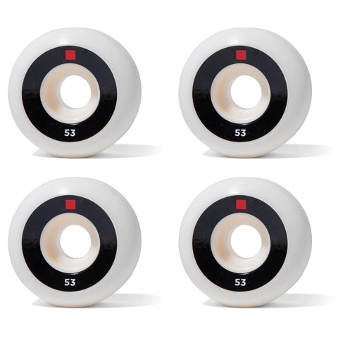 Chocolate Skateboard Wheels 53mm 99A OG Chunk Conical White/Black - Set of 4
