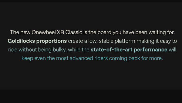 Onewheel XR Classic - Complete Board