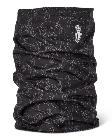 Crab Grab CLASSIC NECK TUBE - Face Mask - Crab Doodle Black
