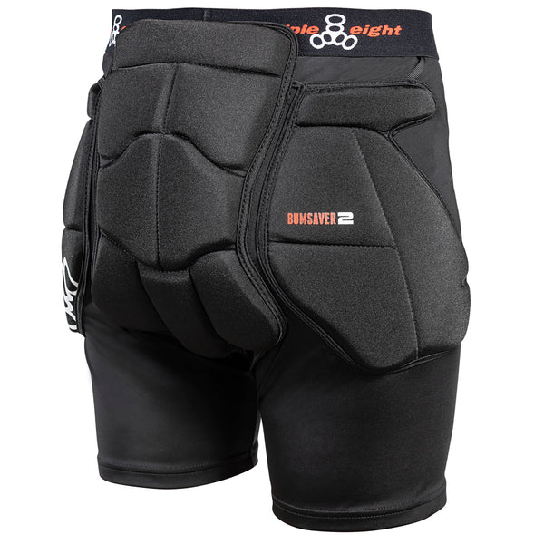Triple 8 Bumsaver 2 Protective Shorts For Skate, Snow, Scoot, Inline, Body Armor