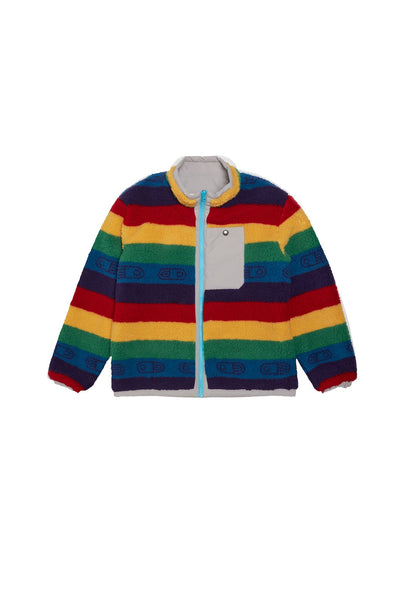 Airblaster Double Puff Jacket - Rainbow Stripe - 2024 - Super Sale
