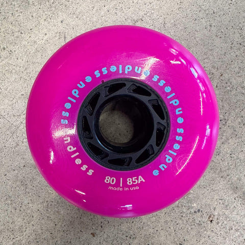 Endless Wheels Inline Skate Wheels - 80mm Pink - 4 PACK