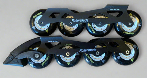Rollerblade 4x80mm Ready to Roll Frame Set with 80mm wheels and SG7 Bearings - Sale