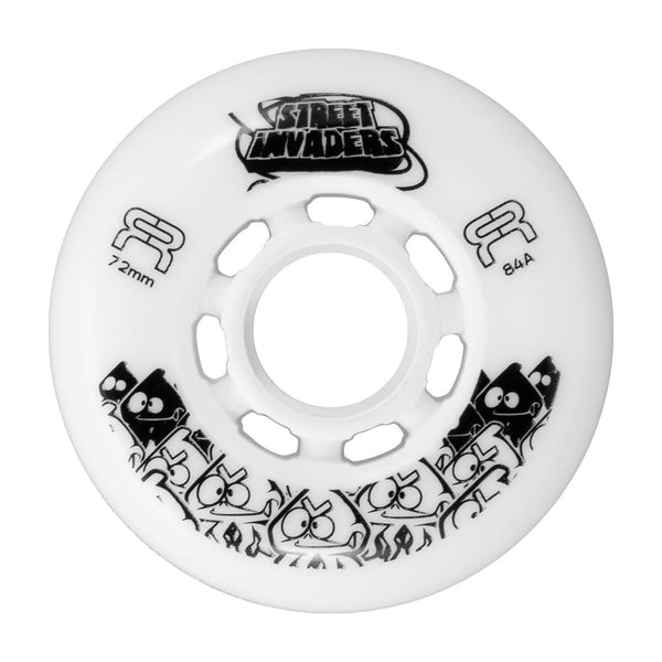 FR Street Invaders 72mm Wheels-  Multiple Colors - 4-Pack - Round Profile