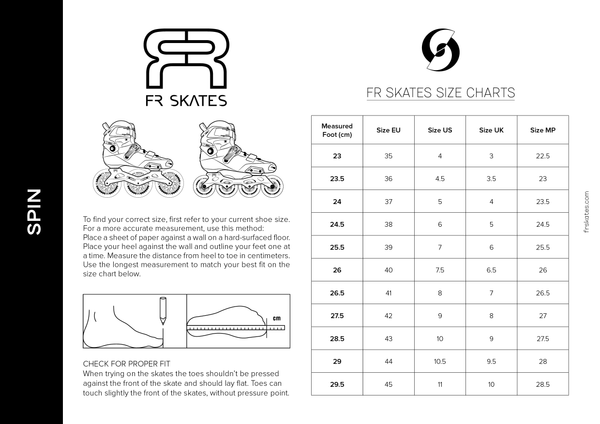 FR - SPIN White Complete Skate - 2025