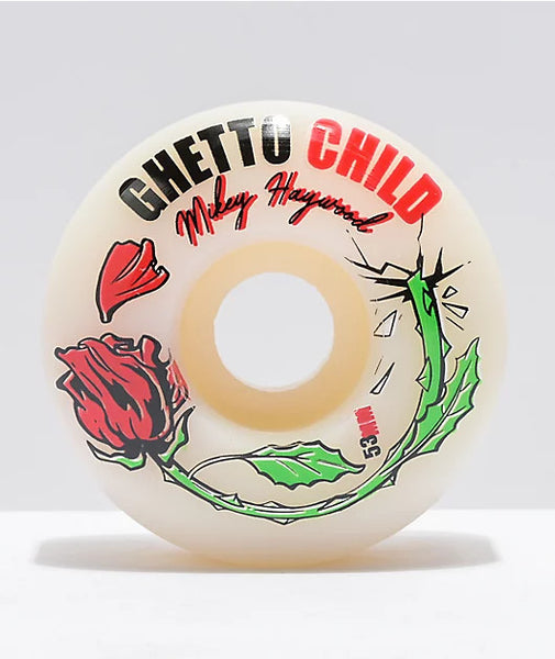 Ghetto Child Haywood Concrete Rose Skateboard Wheels 53mm 101A (set of 4)