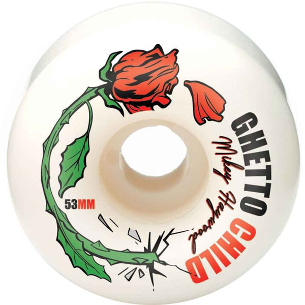 Ghetto Child Haywood Concrete Rose Skateboard Wheels 53mm 101A (set of 4)