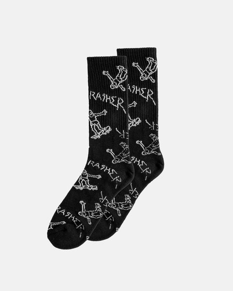 Thrasher Gonz Logo Crew Sock- Multiple Color