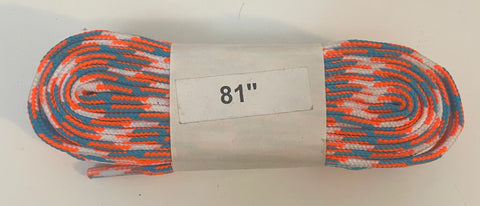 Mids 81'' Skate Laces Orange Blue White