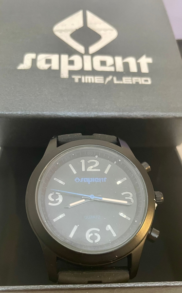 Sapient Men's Watch - Black With Blue Hands - Sale