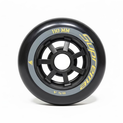 Rollerblade Supreme 110MM 85A - Black Yellow - 6 Pack - Sale