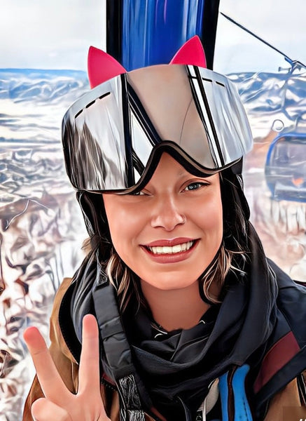 Softeez: Purple Cat Ears for Helmet