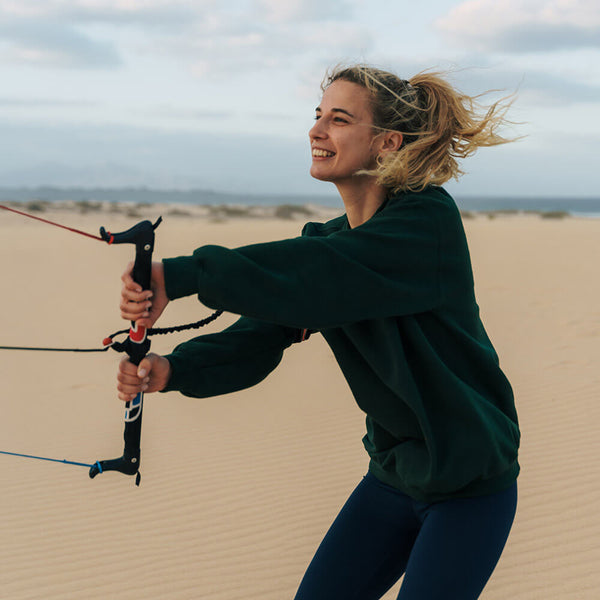 Ozone IGNITION V3 Trainer Kite Package with 3-Line safety 2.5 sq m - Marine Blue White