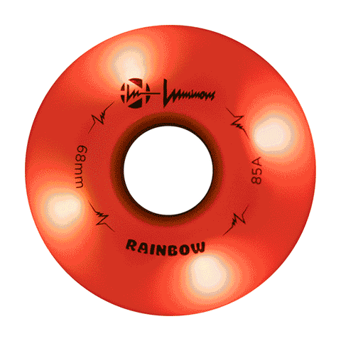 LUMINOUS - LED INLINE WHEELS - 68mm - Rainbow - SOLD BY THE SINGLE WHEEL