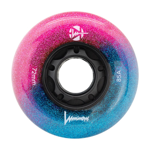 Luminous LED Inline Skate Wheels 72mm/85A - Galaxy - SOLD BY THE SINGLE WHEEL