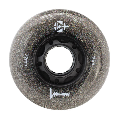 Luminous LED Inline Skate Wheels 72mm/85A - Night Sky - SOLD BY THE SINGLE WHEEL