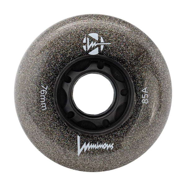 Luminous LED Inline Skate Wheels 76mm/85A - Night Sky - SOLD BY THE SINGLE WHEEL