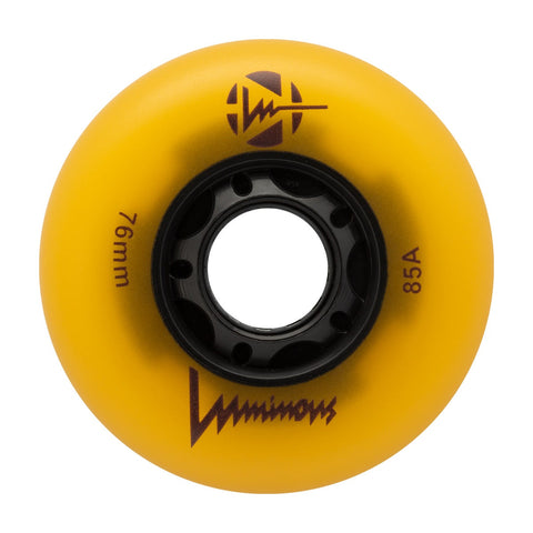 Luminous LED Inline Skate Wheels 76mm/85A - Sunray Glow - SOLD BY THE SINGLE WHEEL