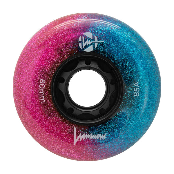 Luminous LED Inline Skate Wheels 80mm/85A - Galaxy - SOLD BY THE SINGLE WHEEL